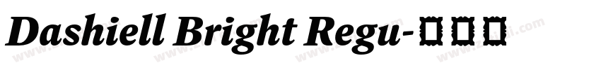 Dashiell Bright Regu字体转换